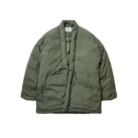 Abeyance Quilted Wrap Coat - Olive