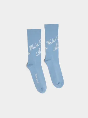 adidas x WB Short Socks, Ash Blue