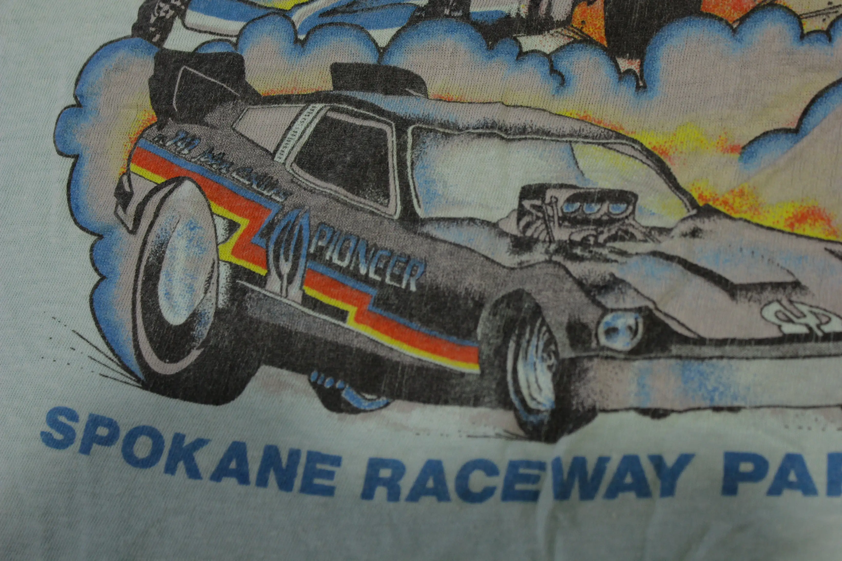 AHRA Spokane Raceway Park World Finals Vintage John Collins Drag Racing Pioneer T-Shirt