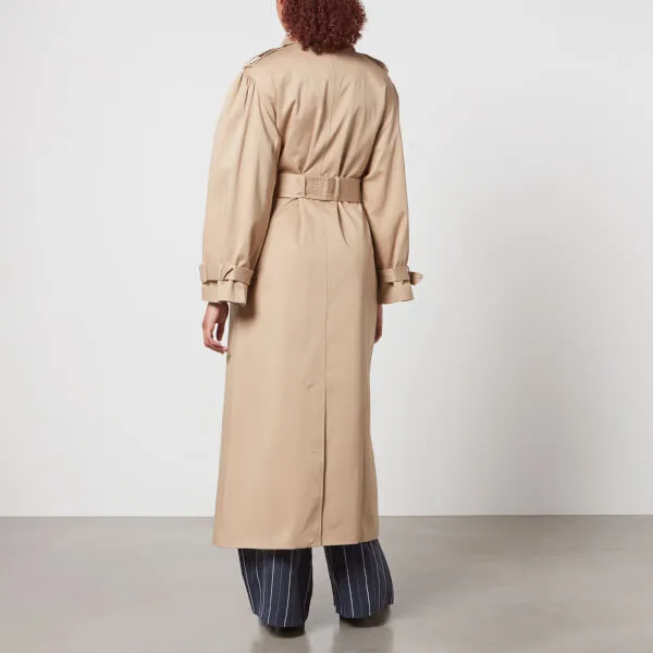 Aligne Julia Stretch-Cotton Gabardine Maxi Trench Coat