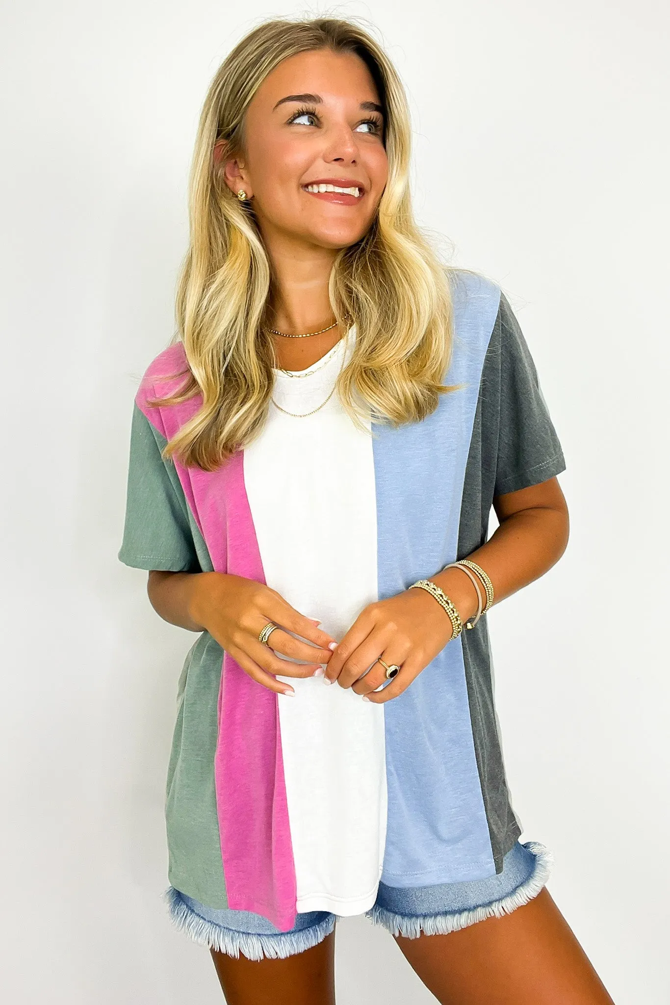 Andi Color Block Striped Top