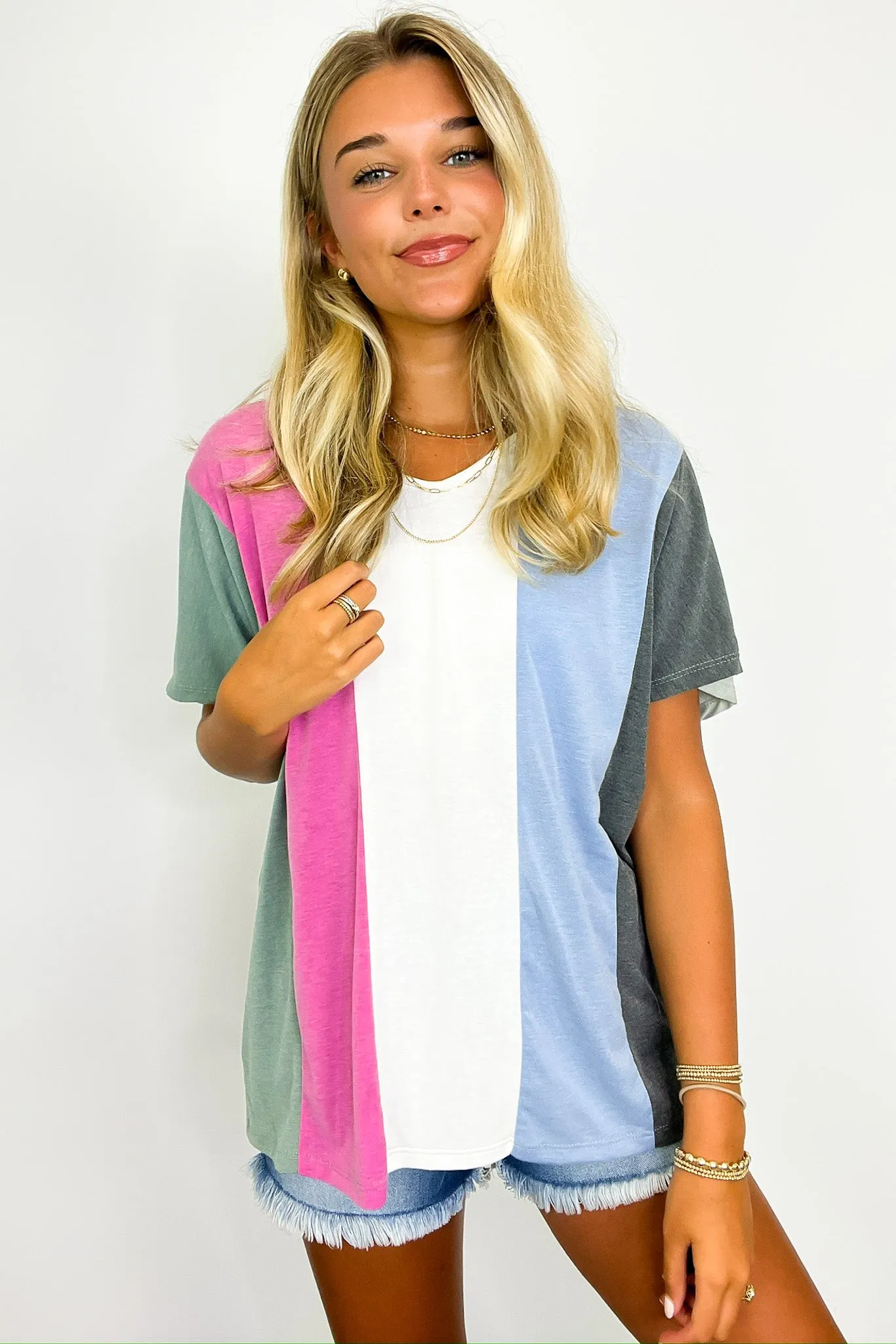 Andi Color Block Striped Top