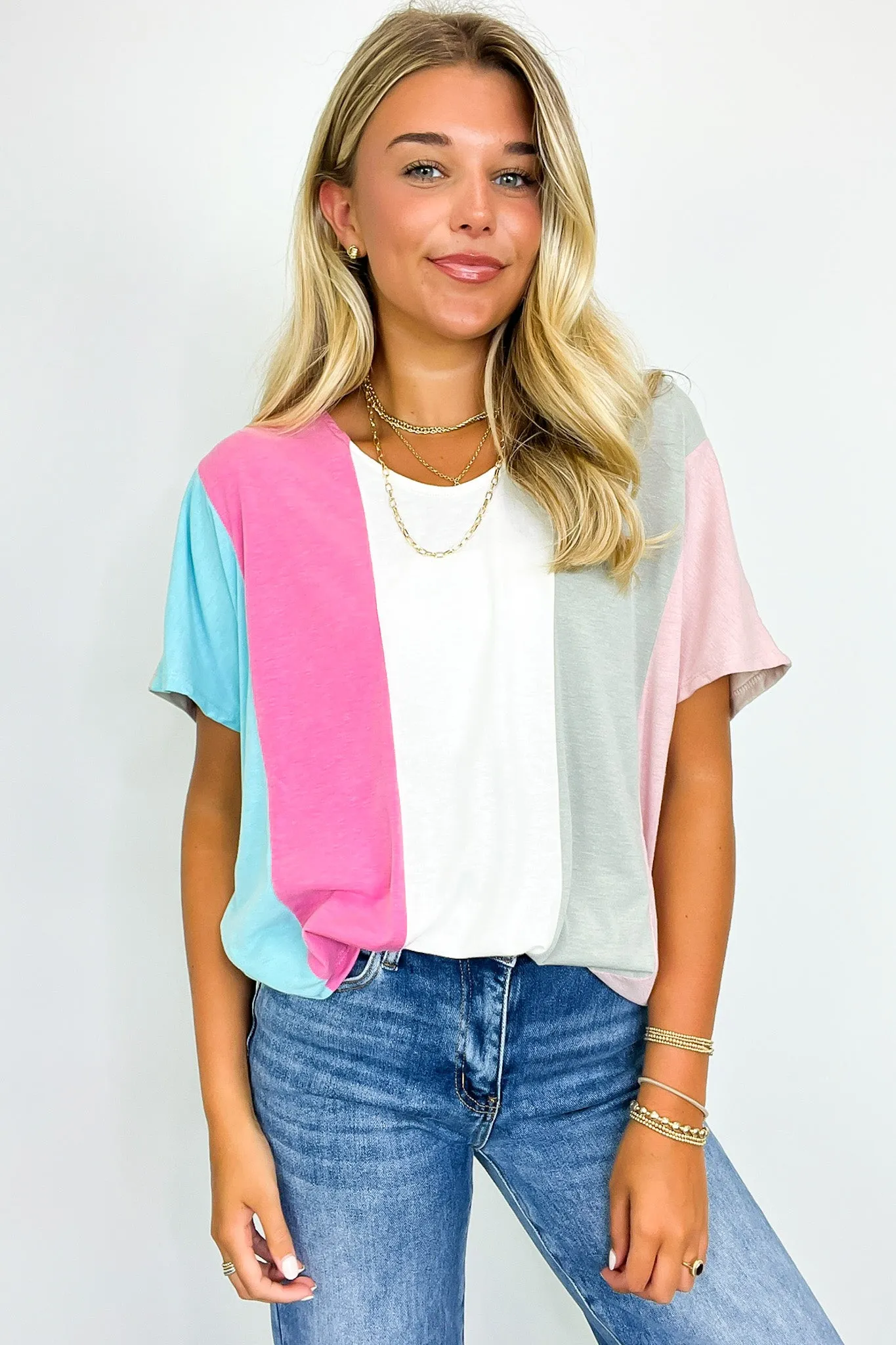 Andi Color Block Striped Top