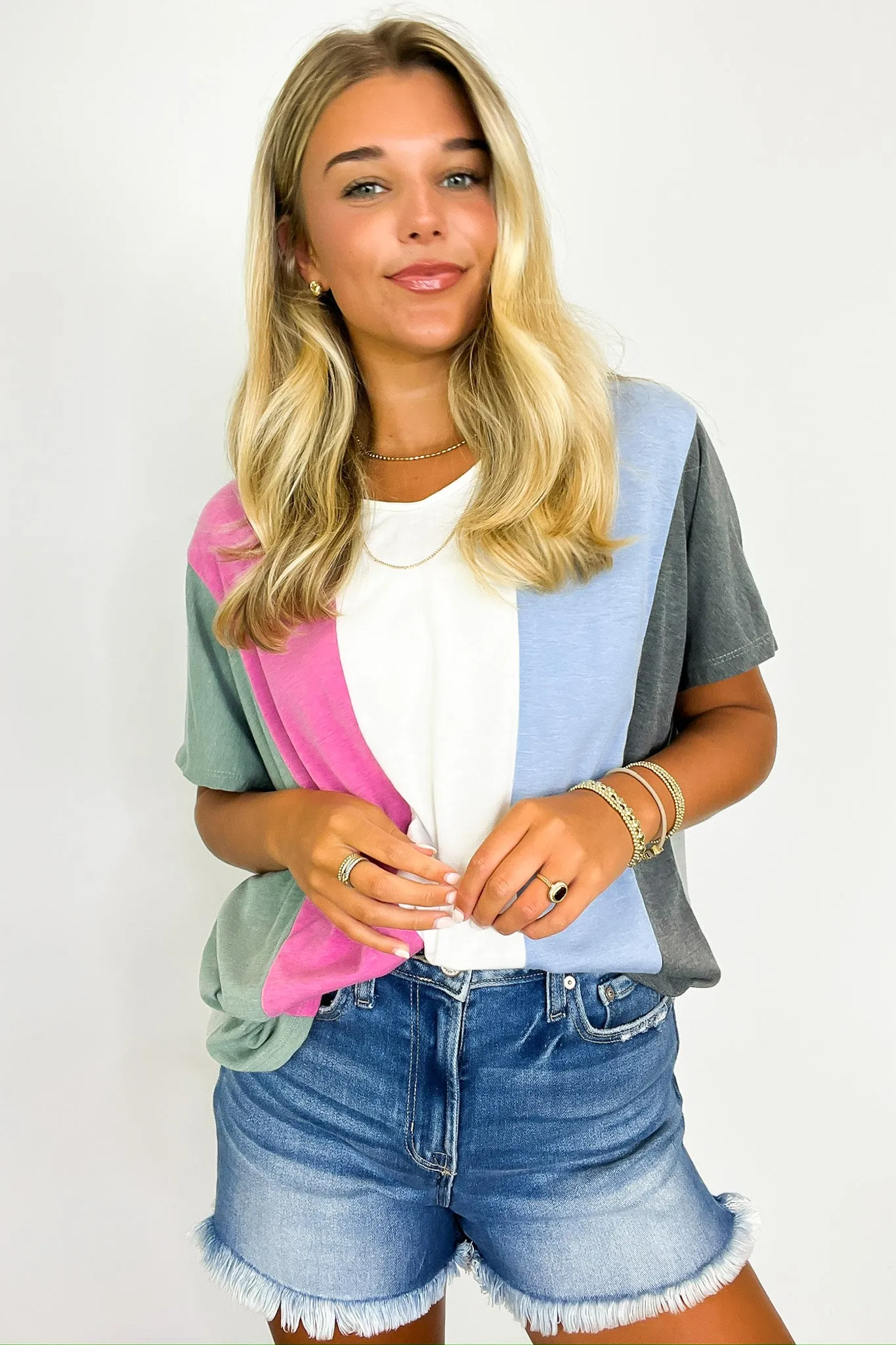 Andi Color Block Striped Top