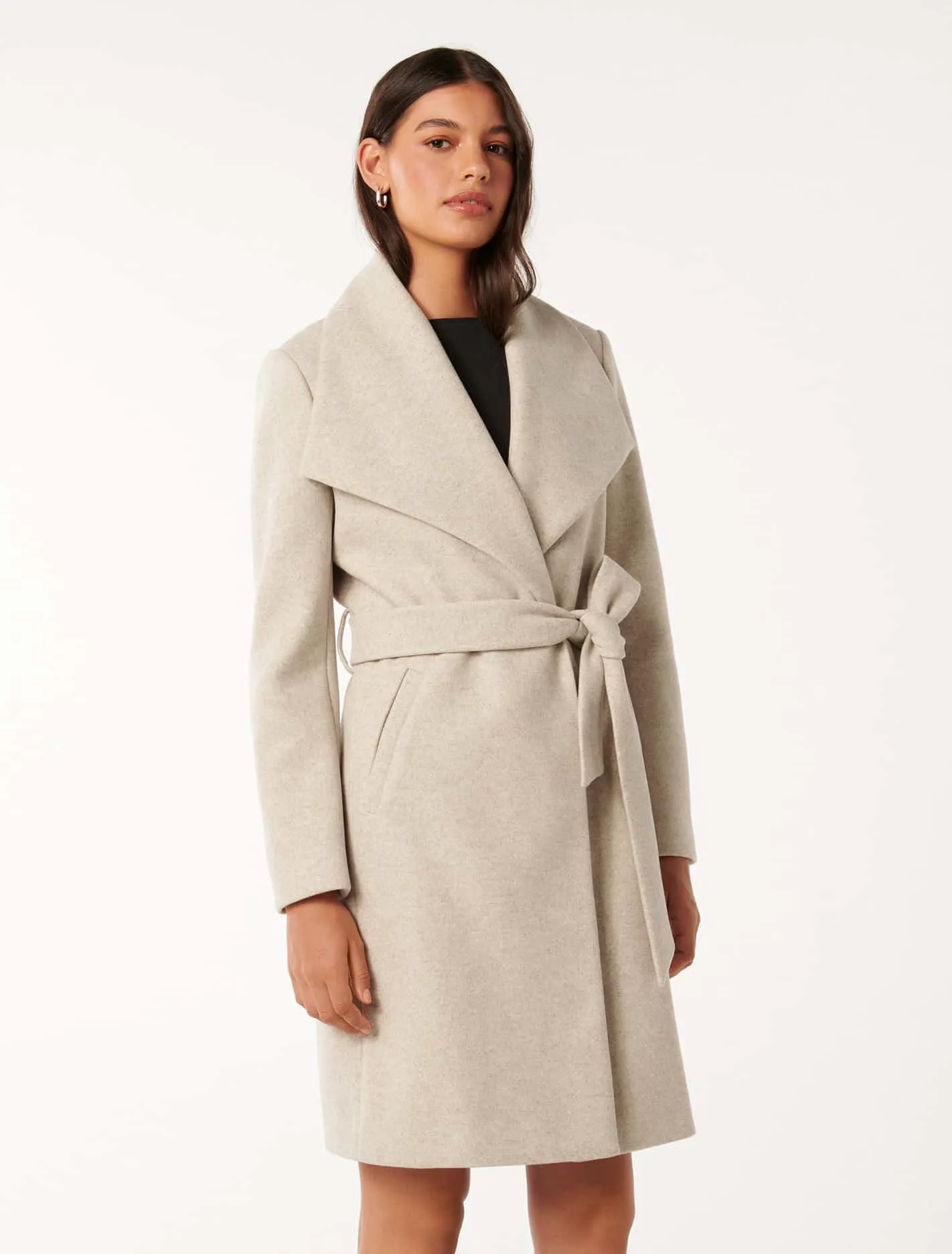 Annika Shawl Collar Wrap Coat