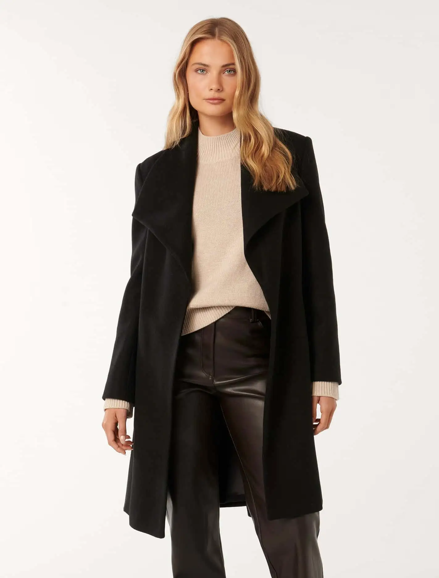 Annika Shawl Collar Wrap Coat