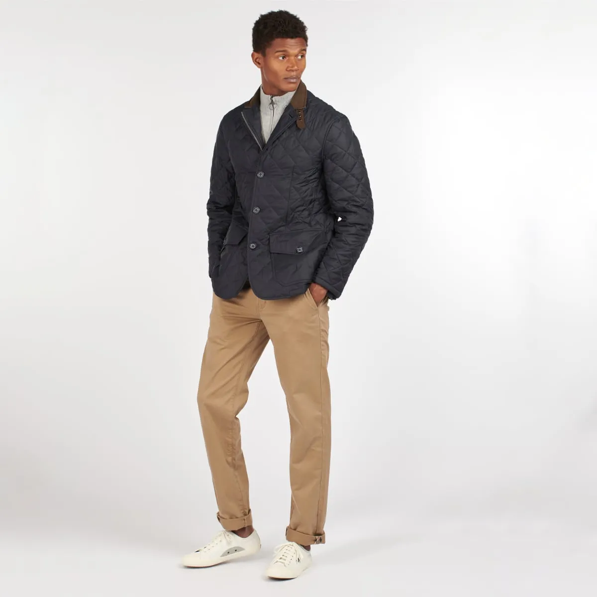 Barbour Quilted Sander Men's Jacket | Navy