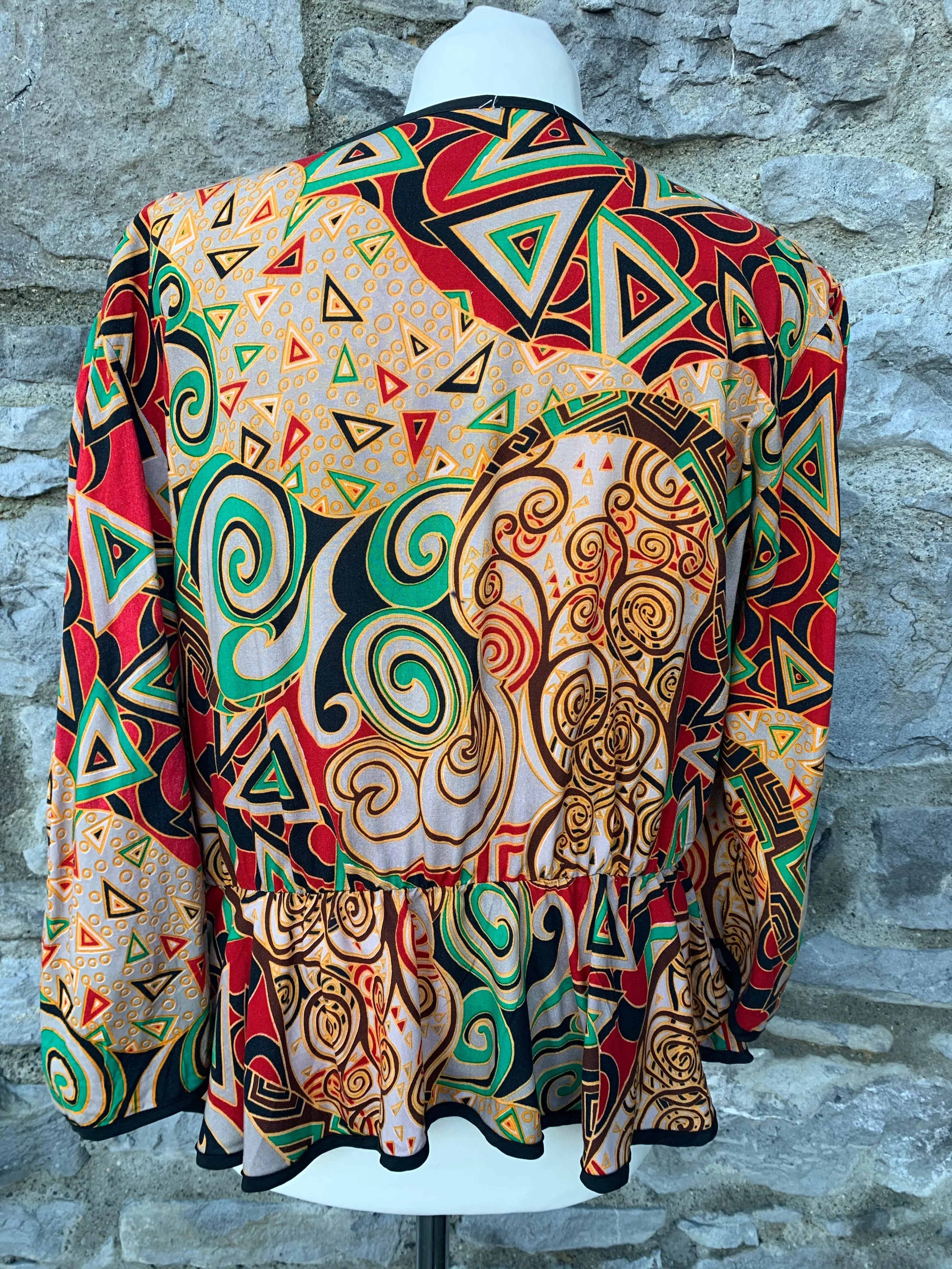 Beautiful U 80s colourful light jacket   uk 14