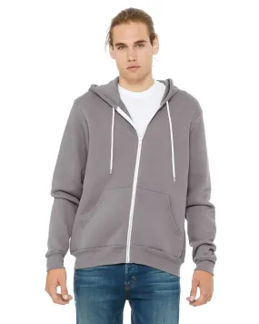 Bella + Canvas Unisex Poly-Cotton Fleece Full-Zip Hoodie 3739 Storm