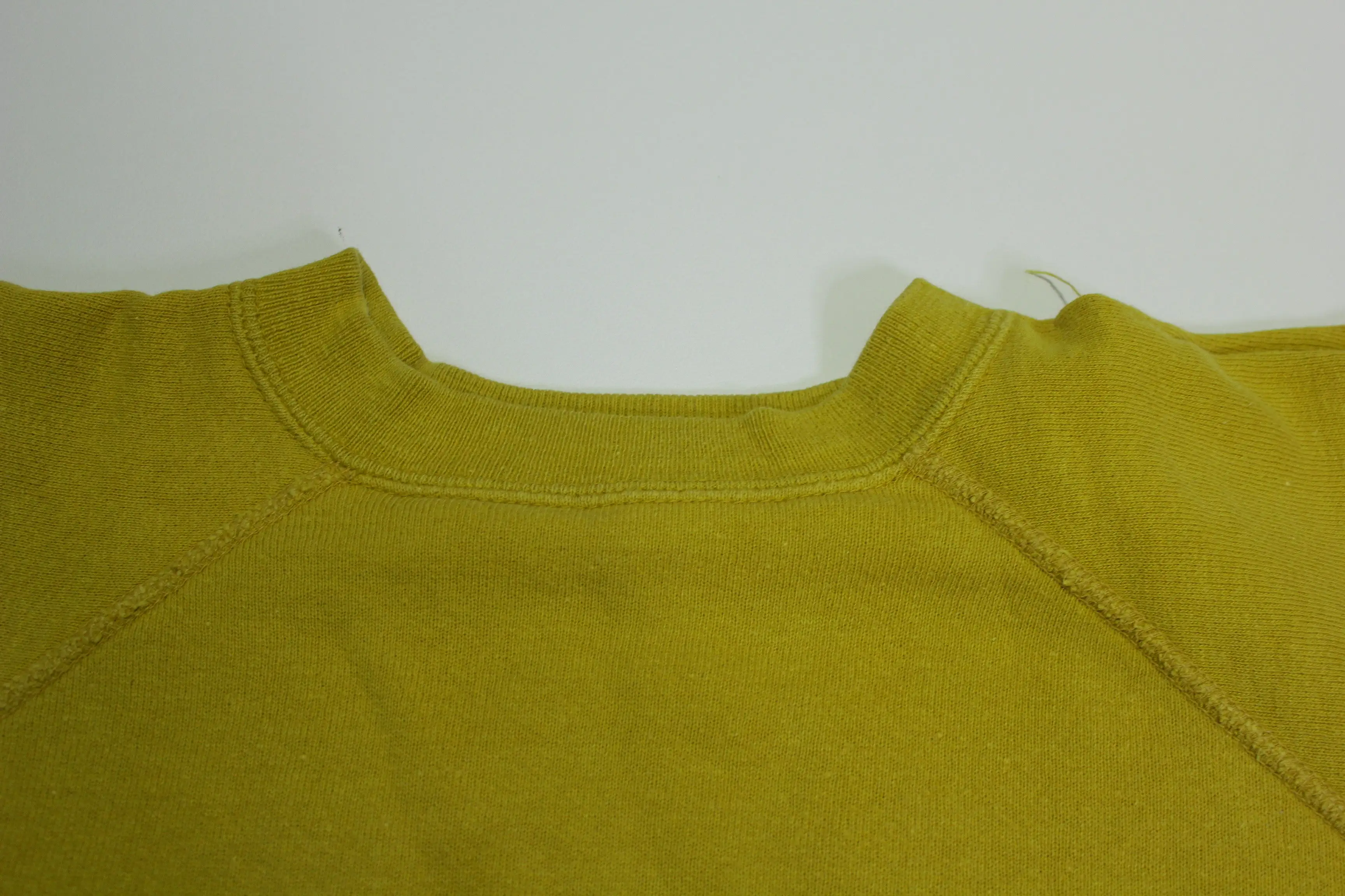 Blank Yellow 60's Vintage Gusset Chain Stitched Crewneck Sweatshirt