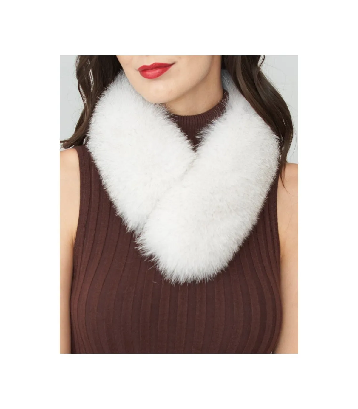 Blue Fox Fur Collar: FurSource.com