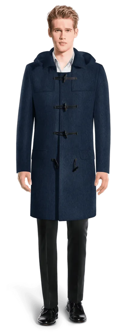 Blue Long Duffle coat