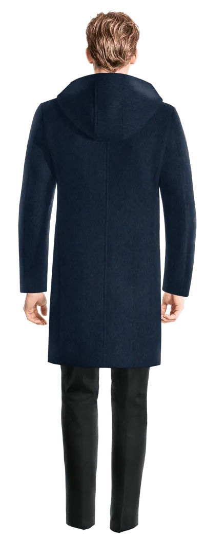 Blue Long Duffle coat