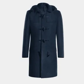 Blue Long Duffle coat