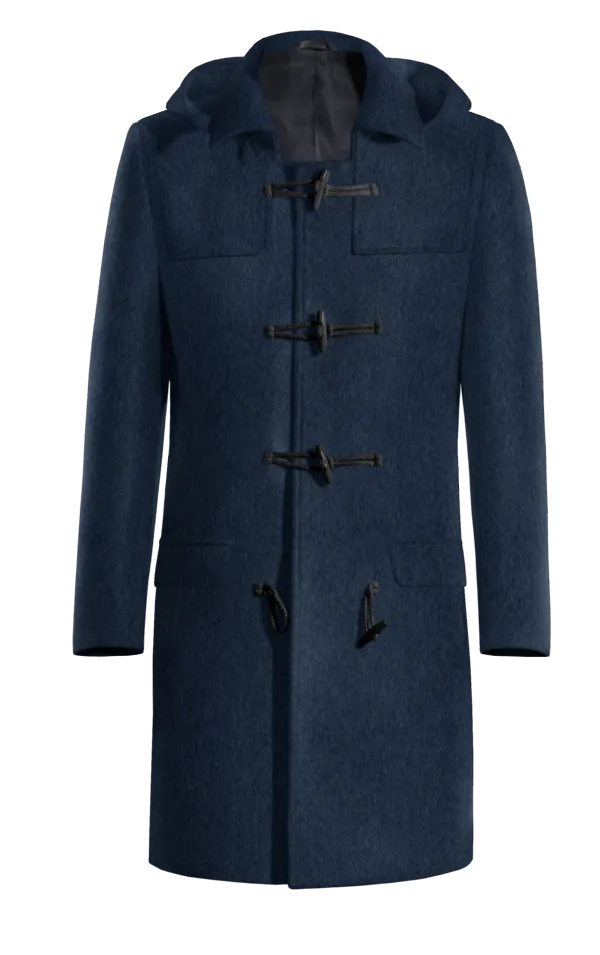 Blue Long Duffle coat