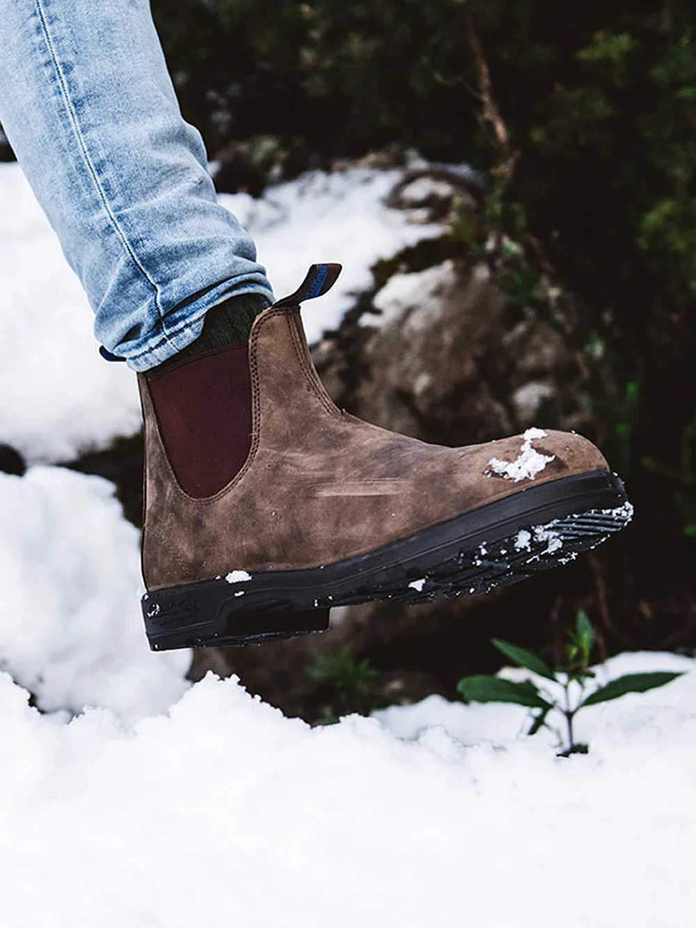 BLUNDSTONE MENS BLUNDSTONE WINTER THERMAL CLASSIC RUSTIC BROWN BOOT