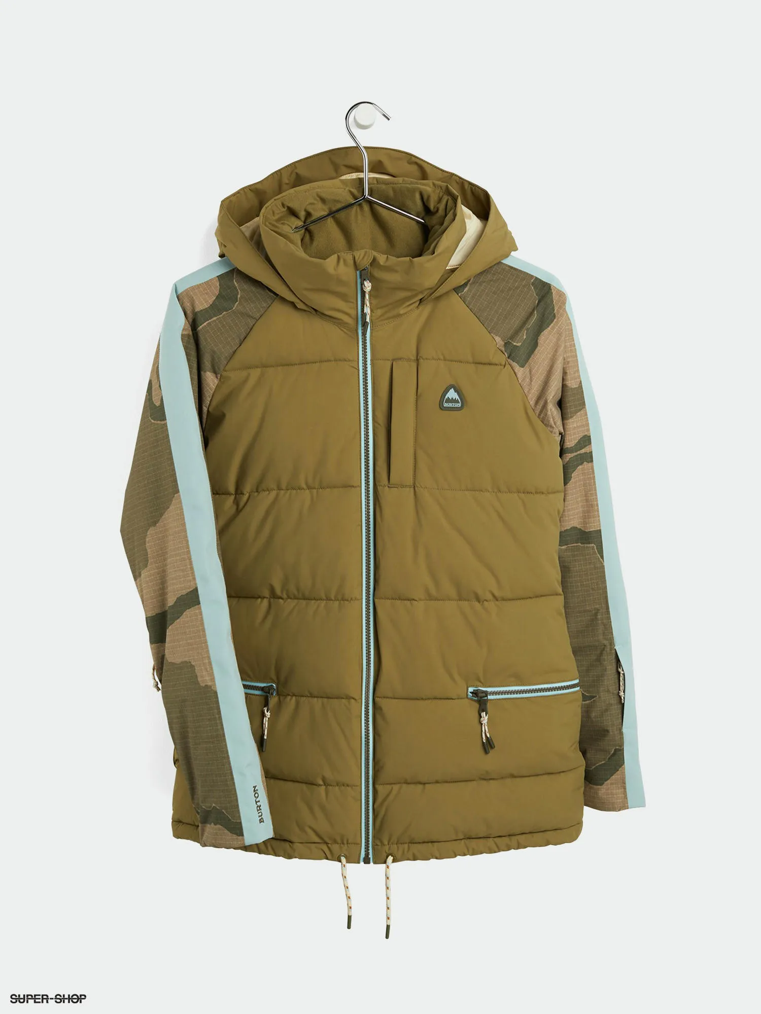 Burton Keelan Snowboard jacket Wmn (martini olive/barren camo/ether blue)