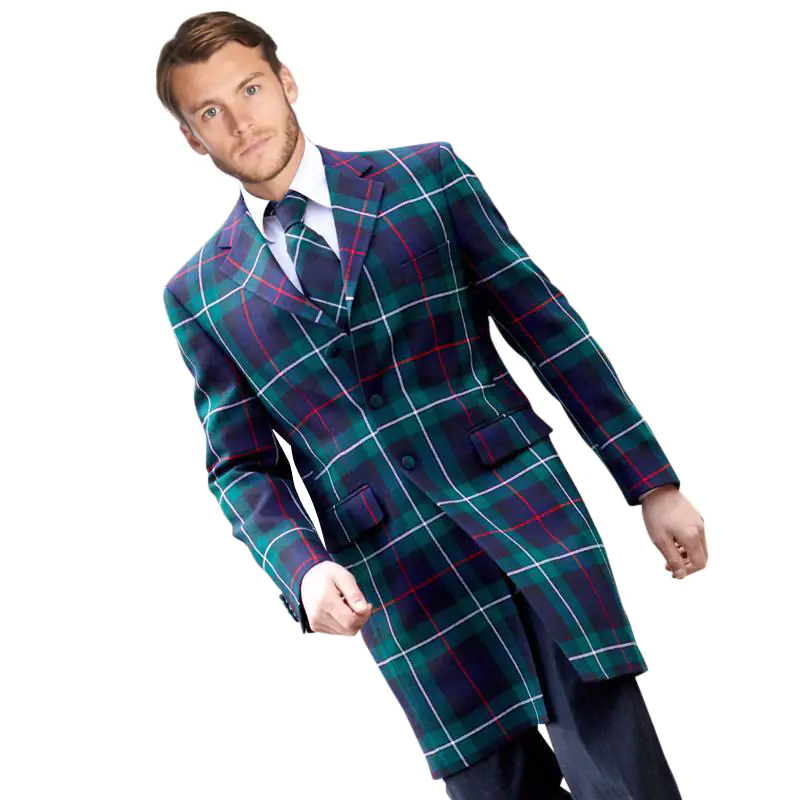 Buy Men's Long Tartan Coats - Coats for Men 00123 | Kilt and Jacks