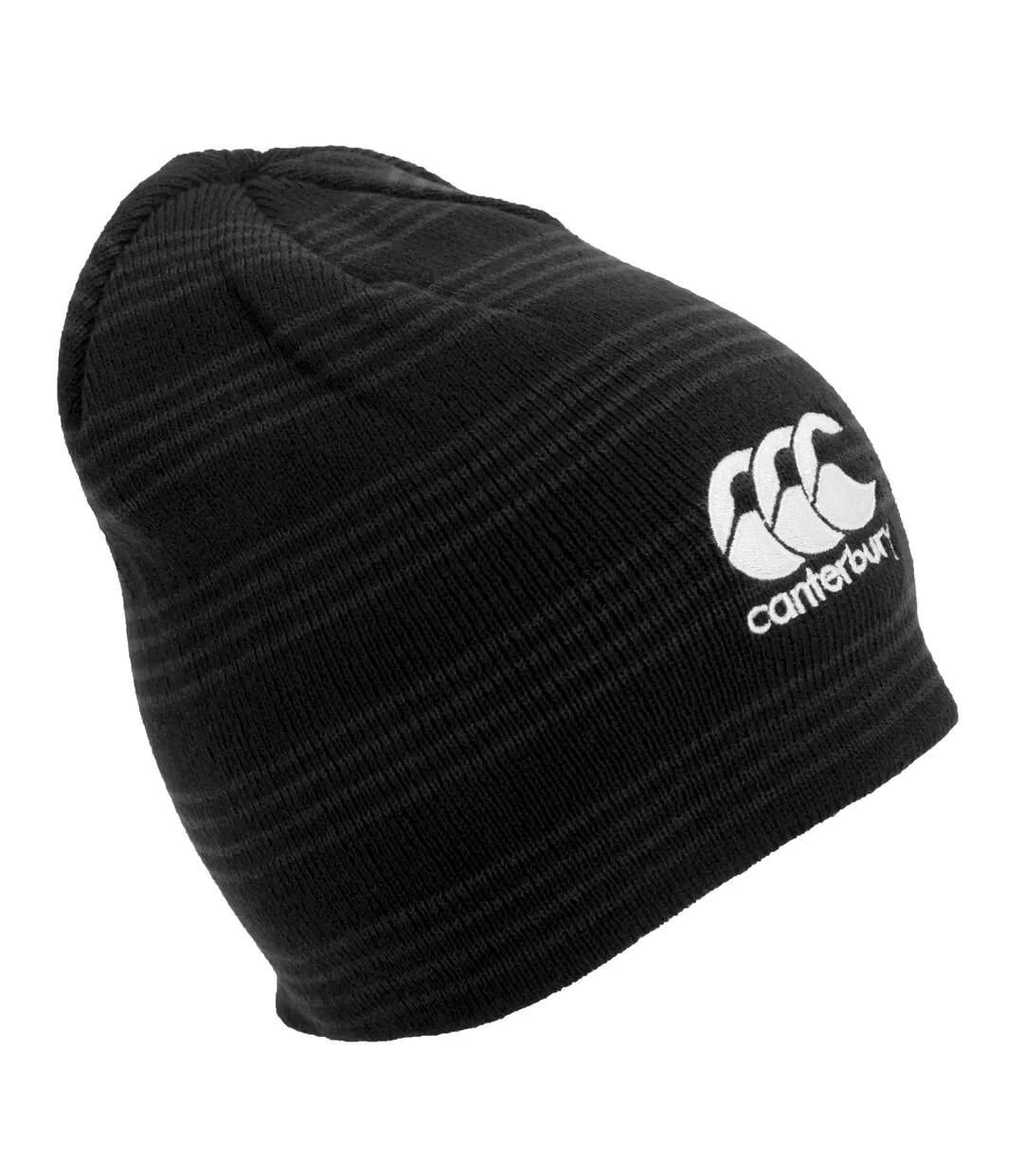 Canterbury Team Mens Winter Beanie Hat (Black/White) - UTPC2501