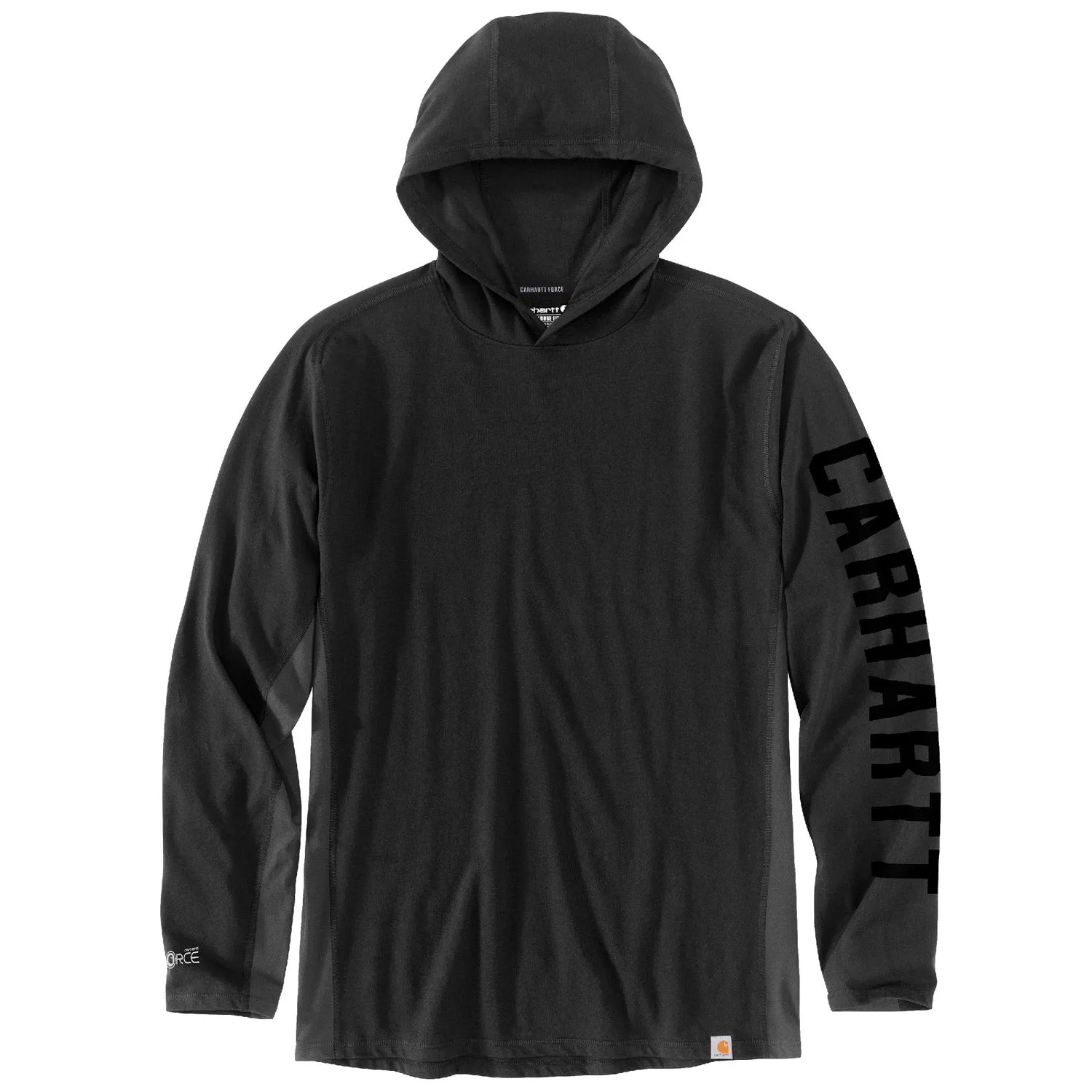 Carhartt Men's Force Relaxed Fit Long Sleeve Logo Graphic Hooded Tee