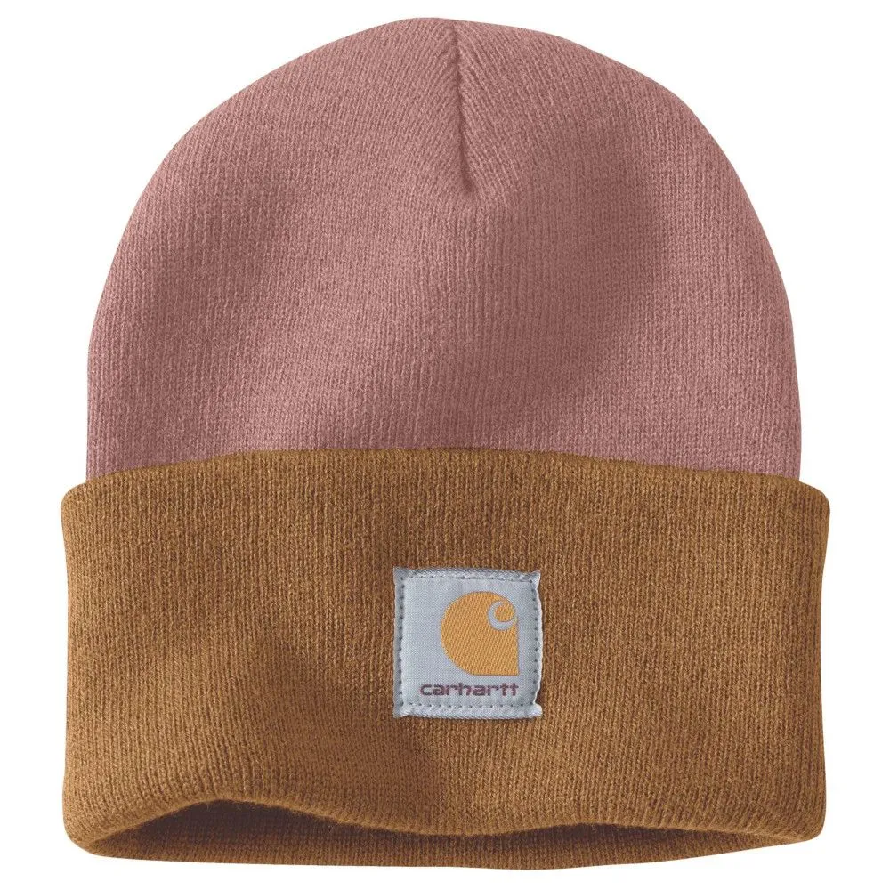 Carhartt Mens Knit Cuffed Tow Tone Winter Beanie