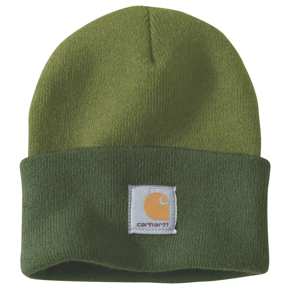 Carhartt Mens Knit Cuffed Tow Tone Winter Beanie