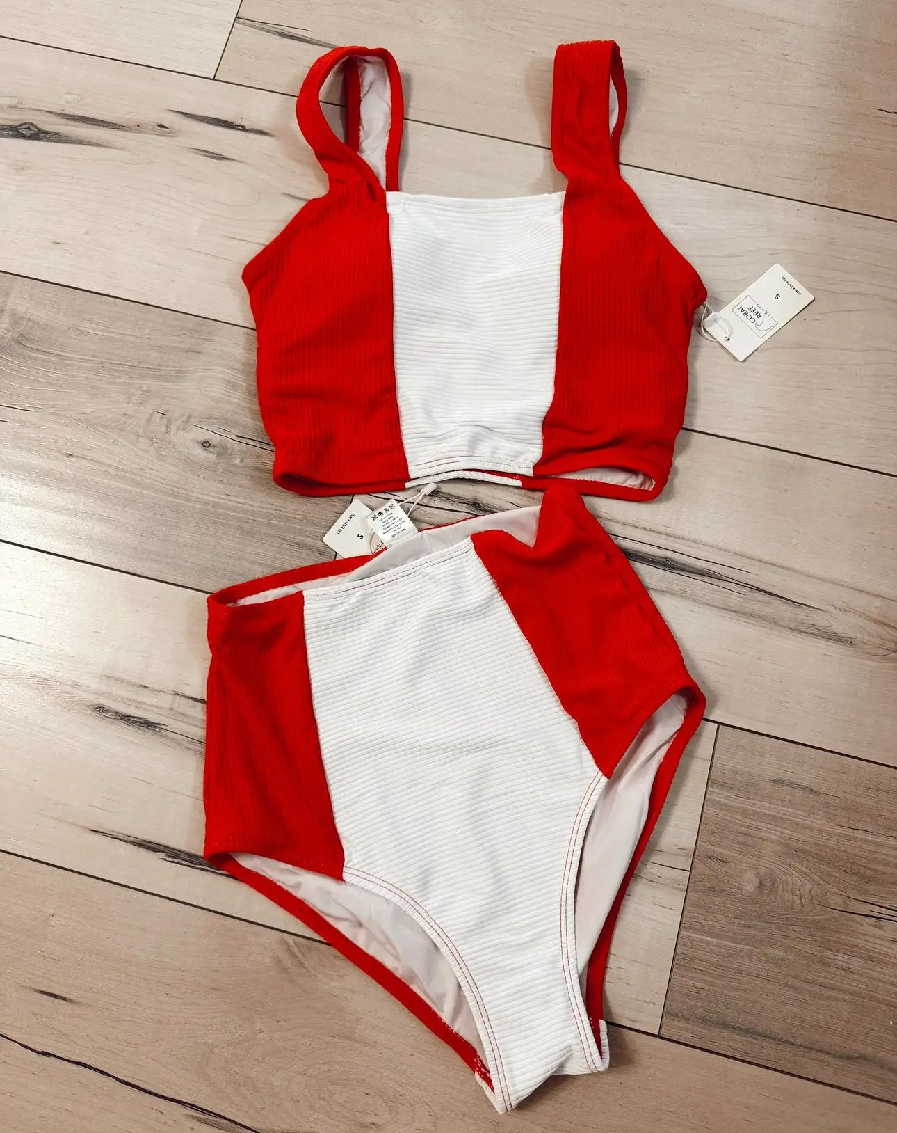 Color block swim top