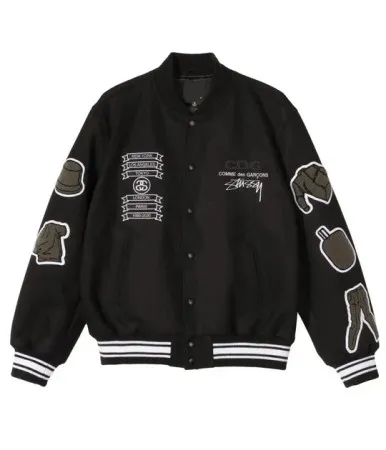 Comme De Garcons Varsity Jacket