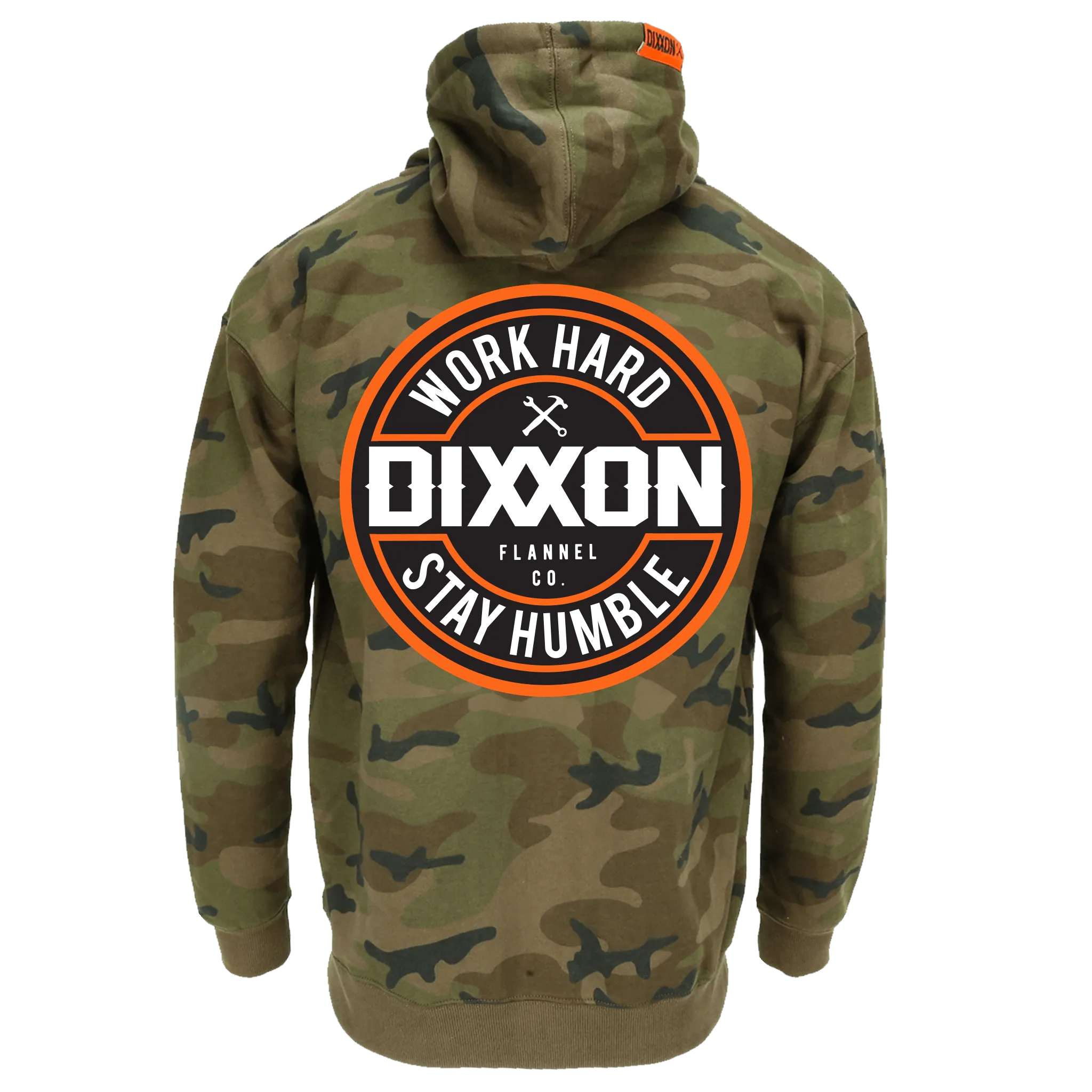 Corpo Zip Hood - Orange & Camo