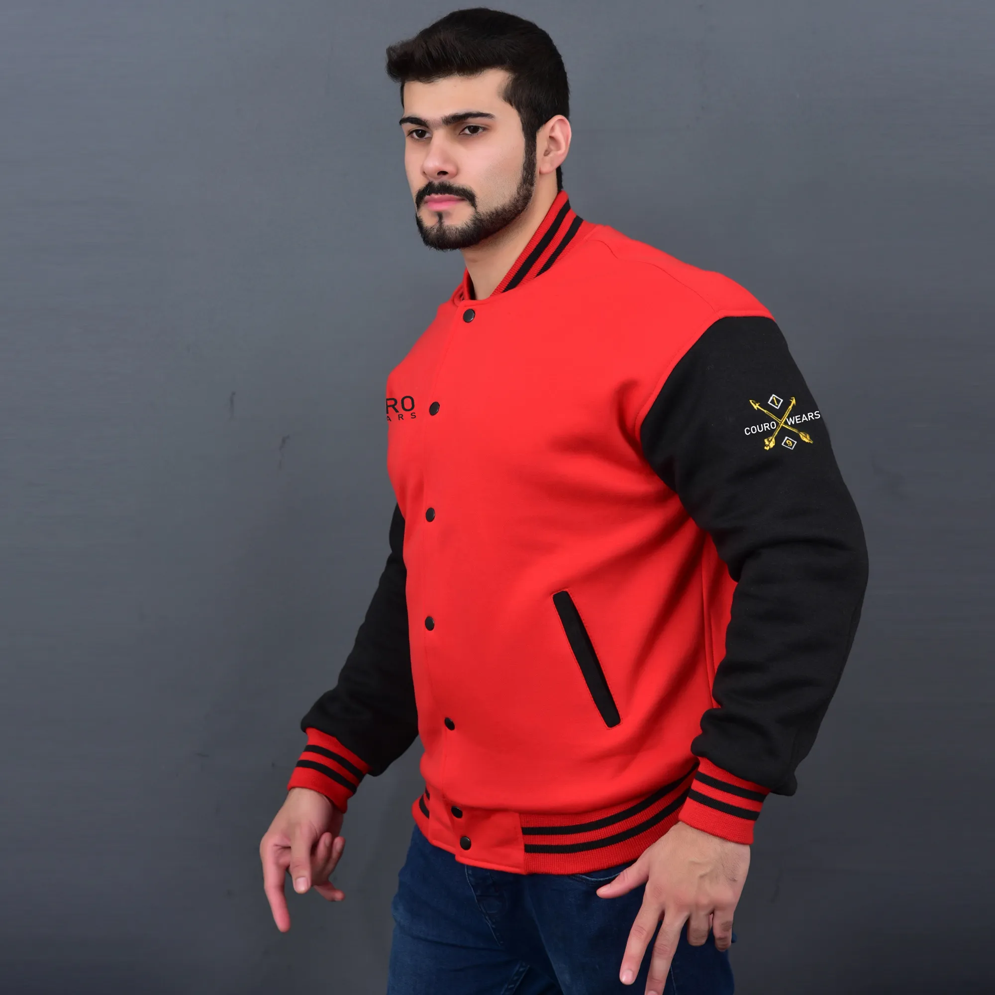 Cotton Varsity Jacket - Couro Wears