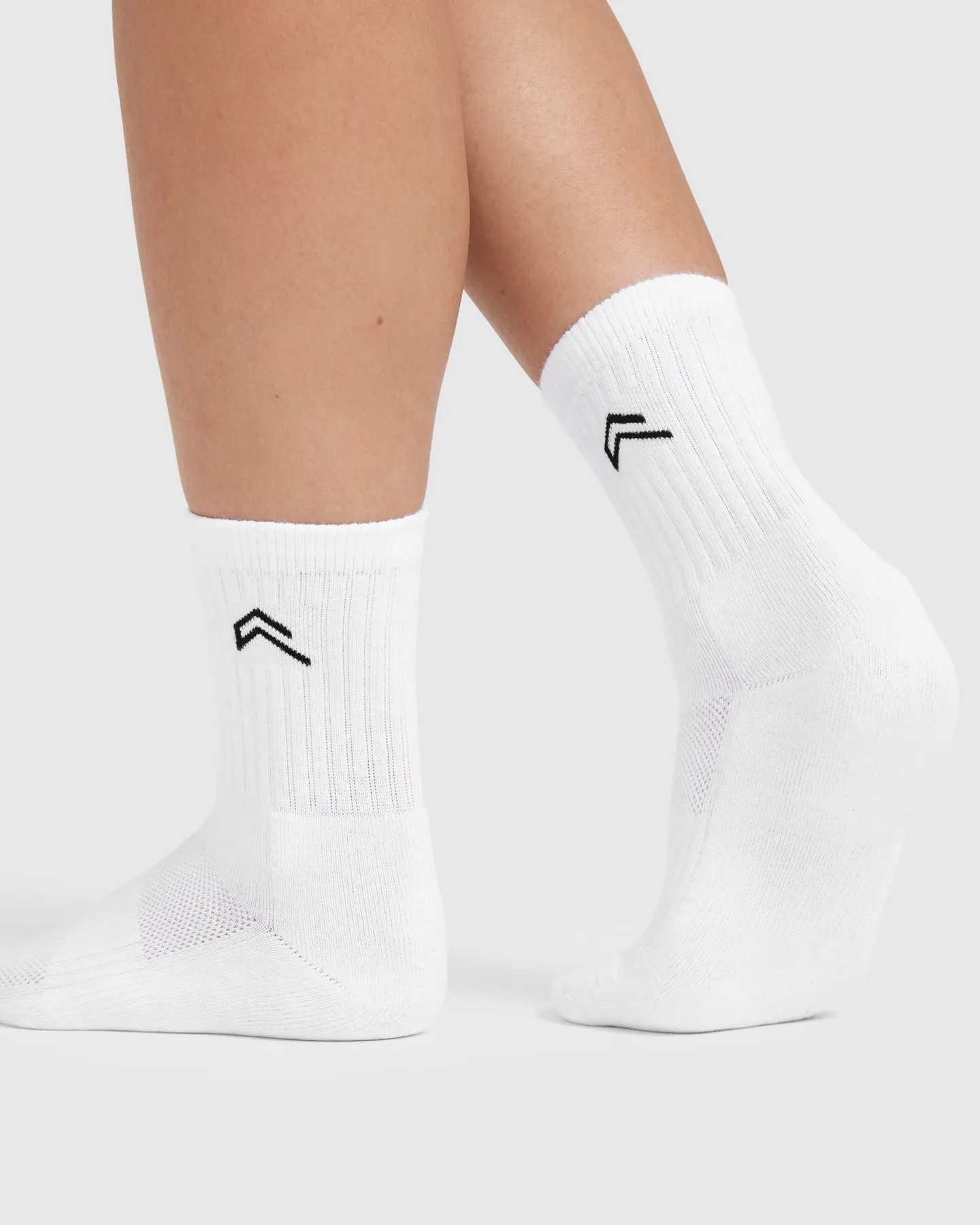 Crew Socks 3 Pack | White/Black