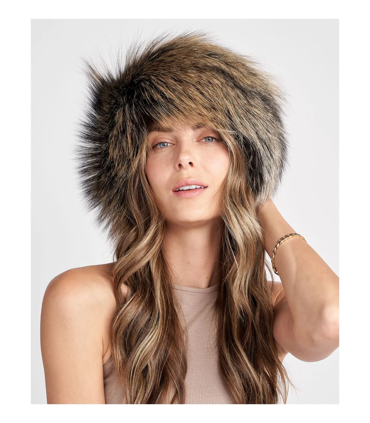 Cross Fox Fur Headband | FurSource.com