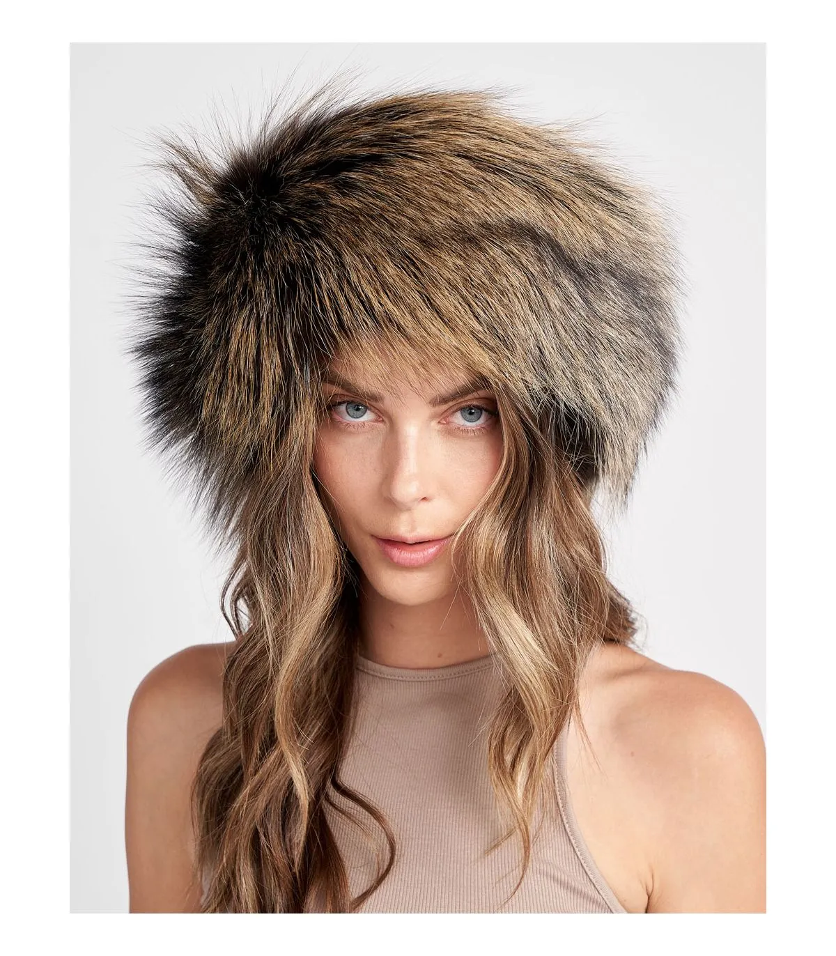 Cross Fox Fur Headband | FurSource.com