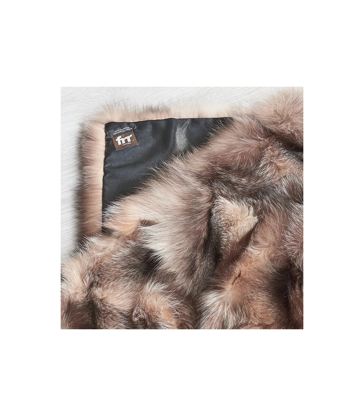 Crystal Fox Fur Blanket for Luxurious Home Decor at FurSource.com