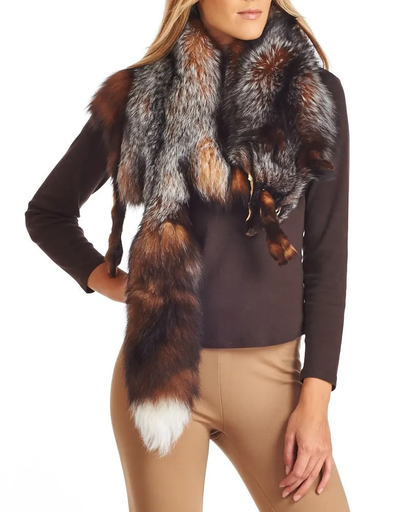 Crystal Fox Fur Stole: FurSource.com