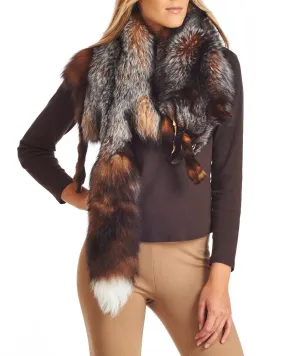 Crystal Fox Fur Stole: FurSource.com