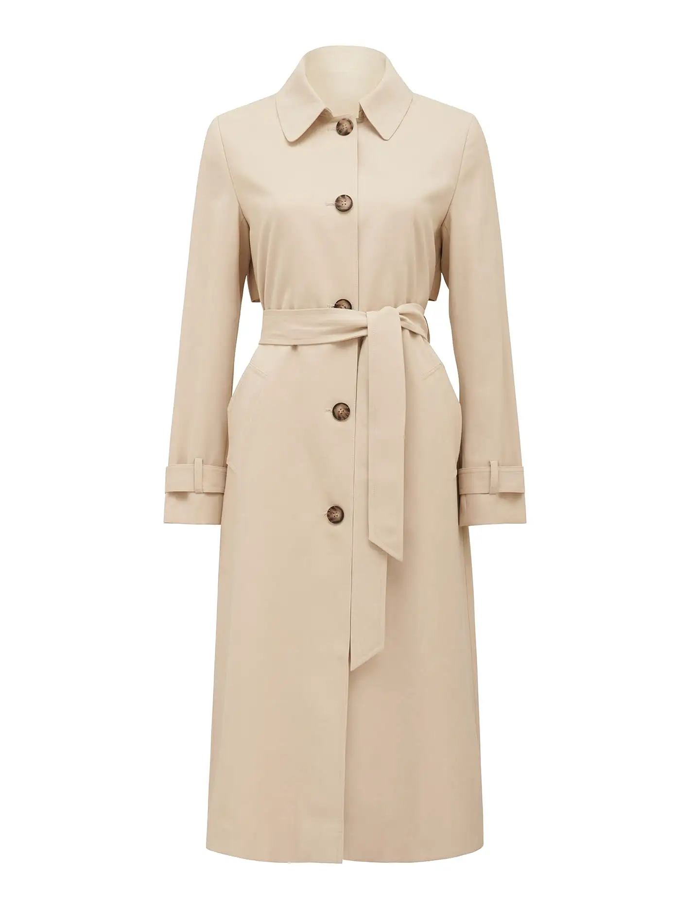 Darlah Single Breasted Soft Trench Coat