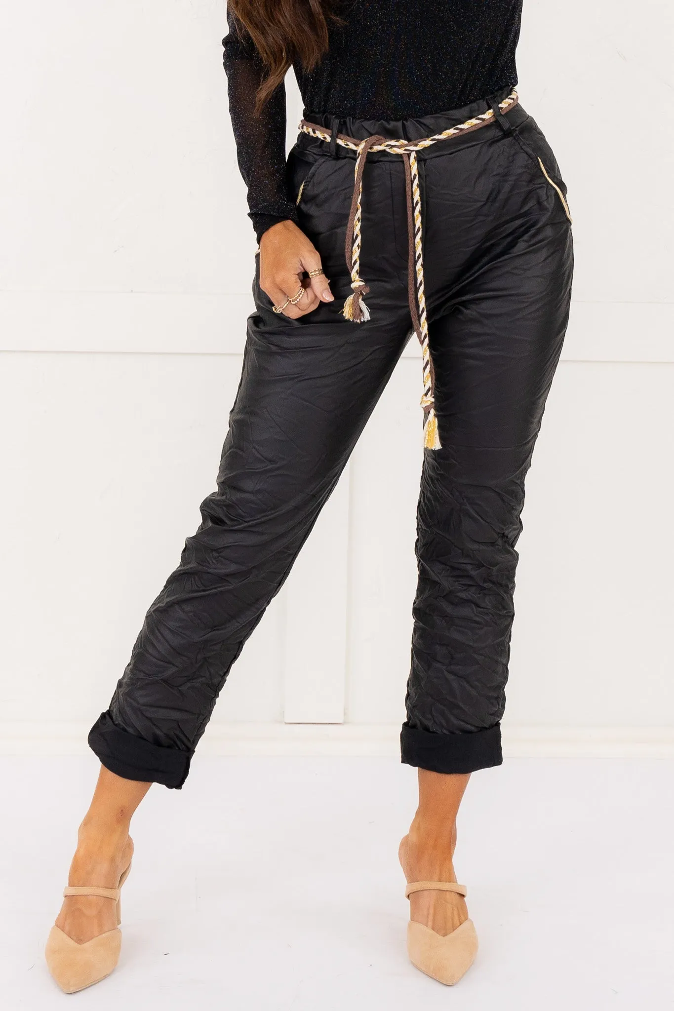 Defying The Odds Faux Leather Pant