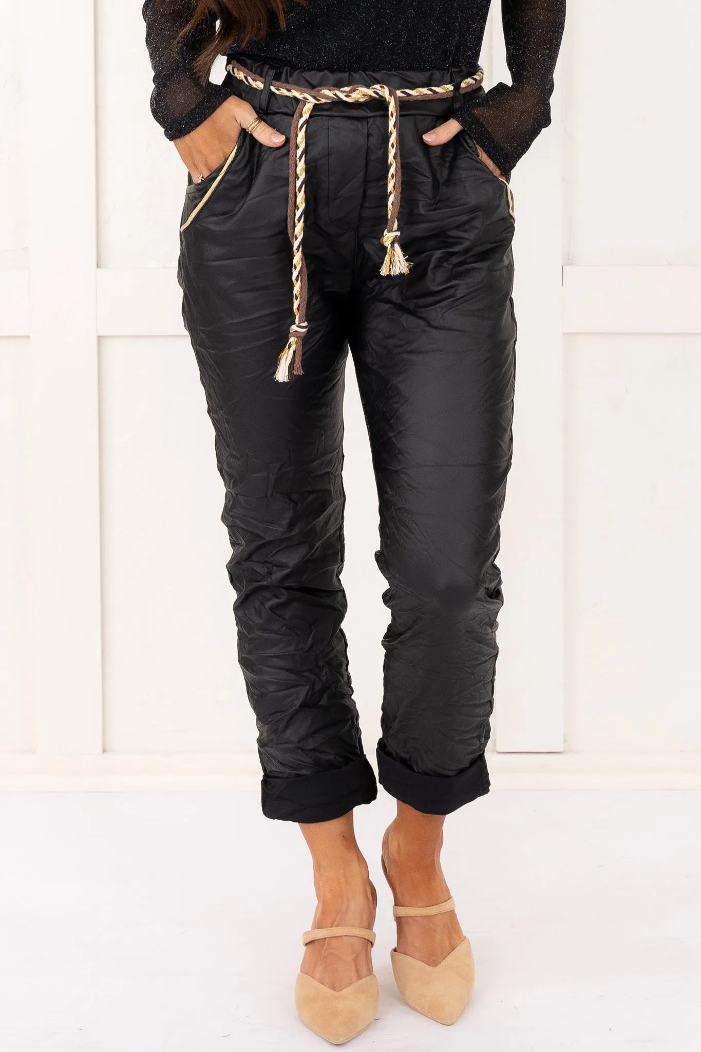 Defying The Odds Faux Leather Pant