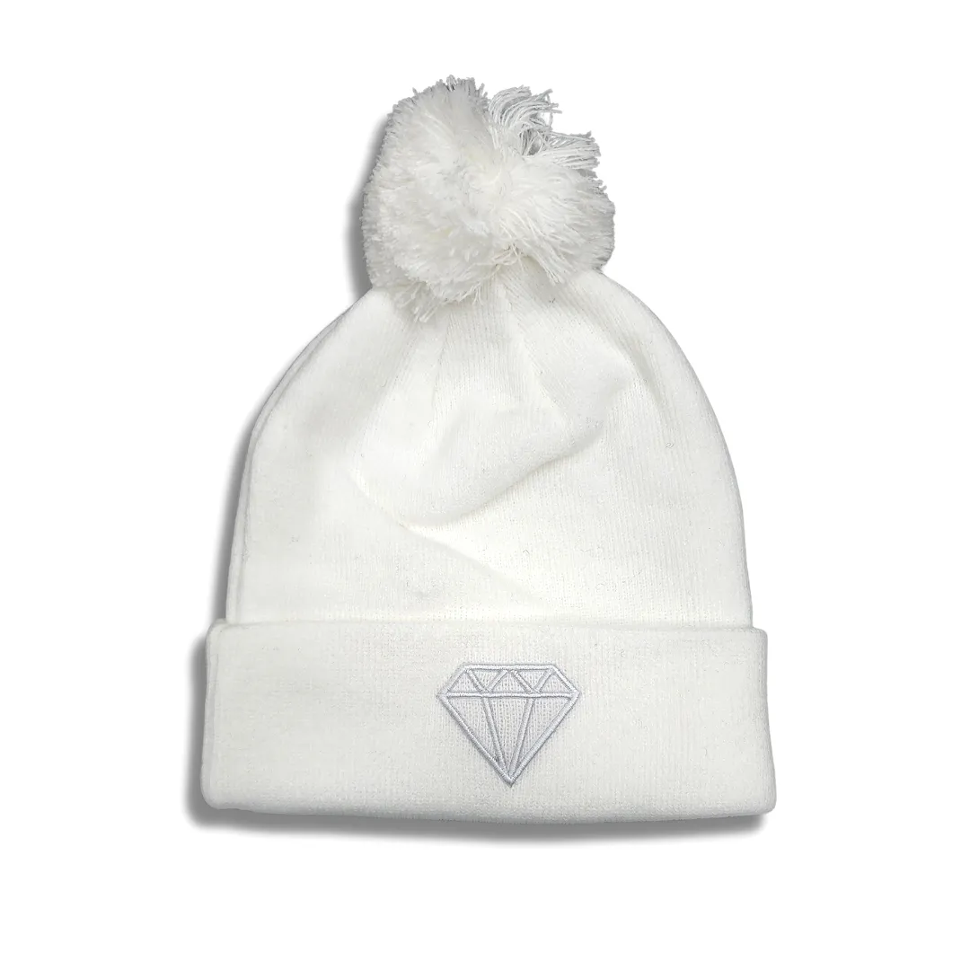 Diamond Kicks Beanie (White)