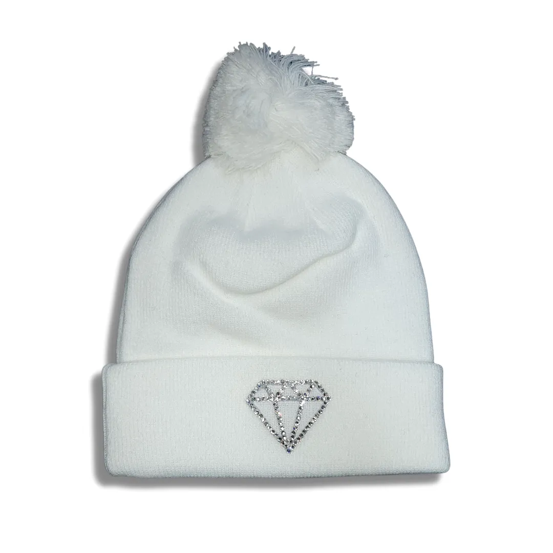 Diamond Kicks Beanie (White)