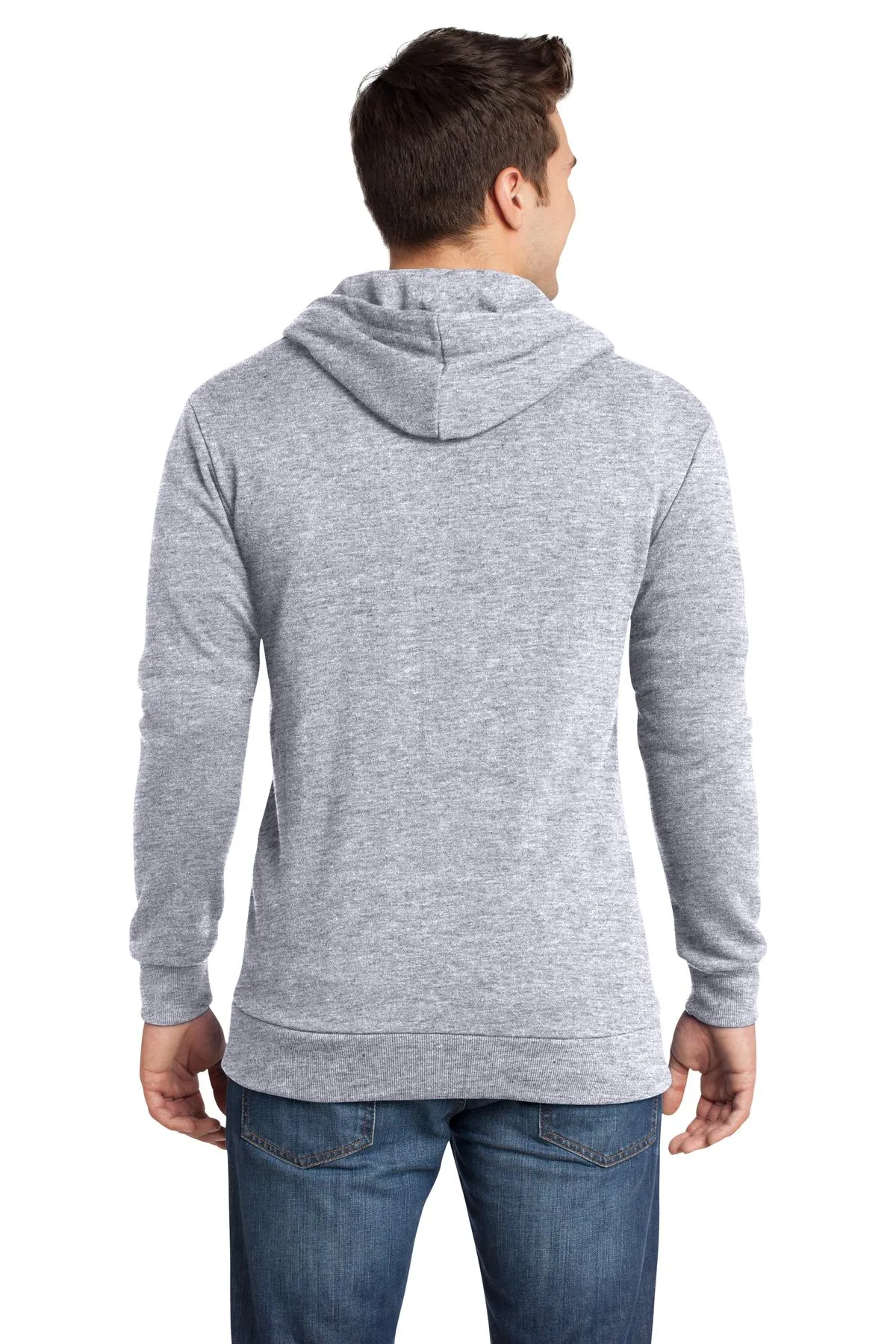 District Young Mens Core Fleece Full Zip Hoodie DT190 SKU: DT190