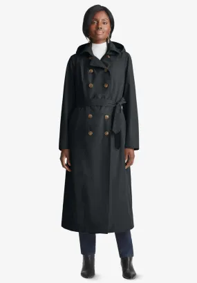 Double Breasted Long Trench Raincoat