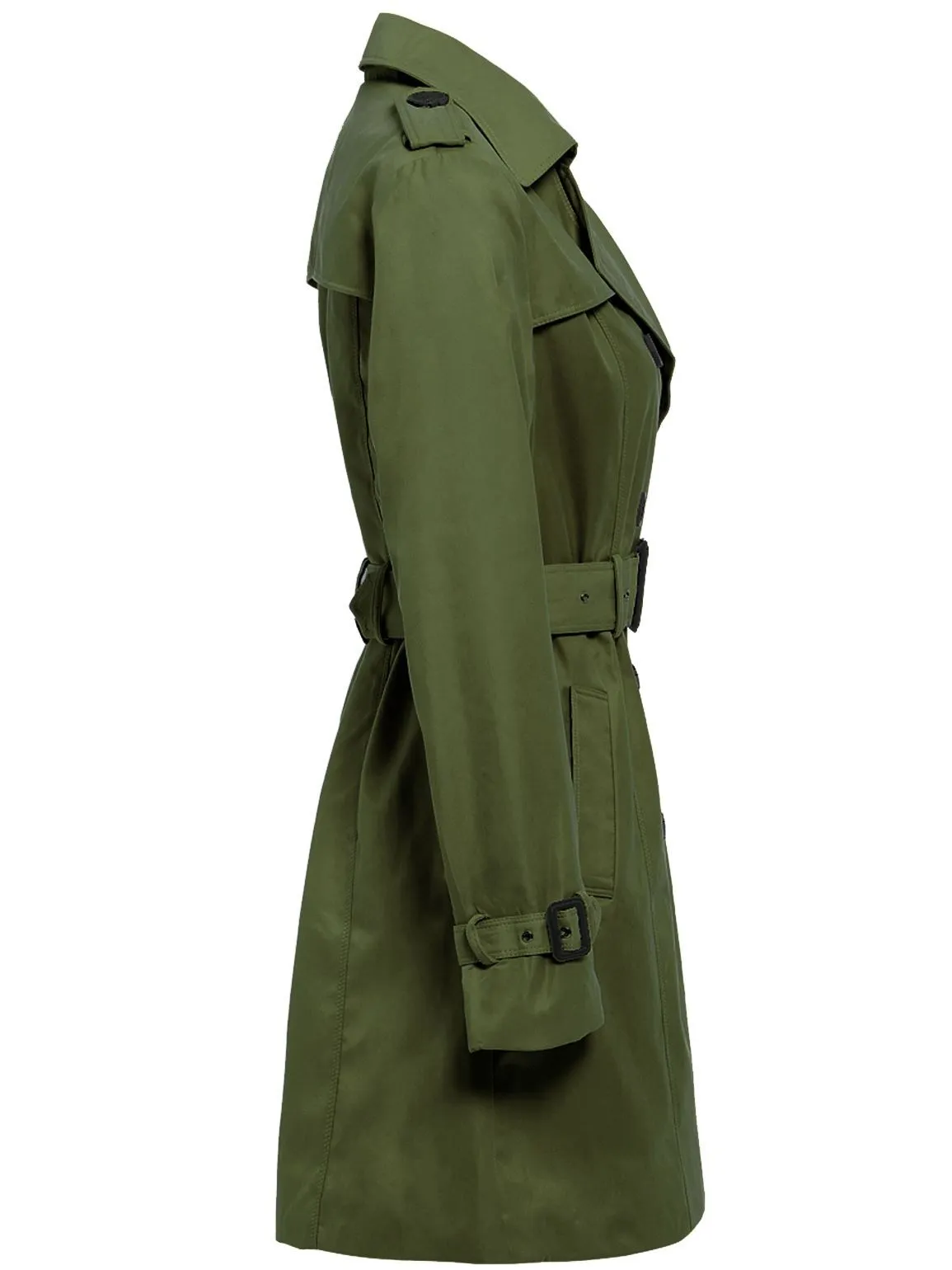 Double Breasted Trench Coat, Red, UK Sizes 8 to 14