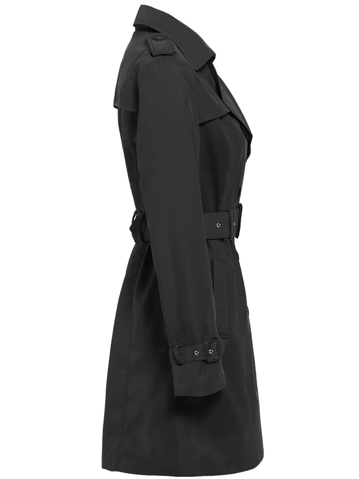 Double Breasted Trench Coat, Red, UK Sizes 8 to 14