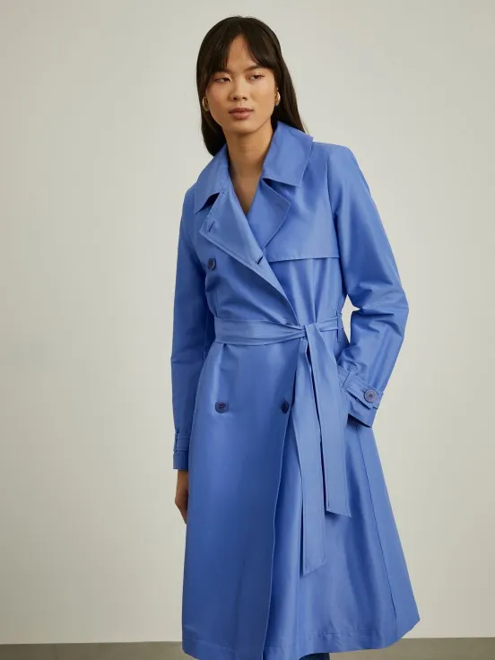 Double-breasted trench coat