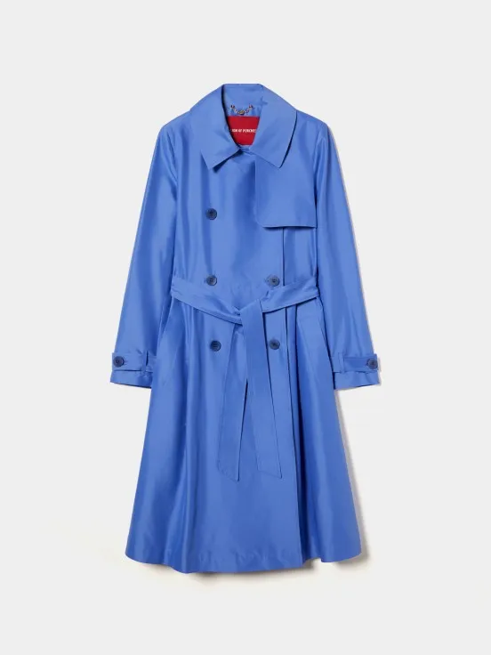 Double-breasted trench coat