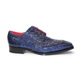 Fennix Charles Men's Shoes Ocean Blue Alligator Exotic Oxfords (FX1145)