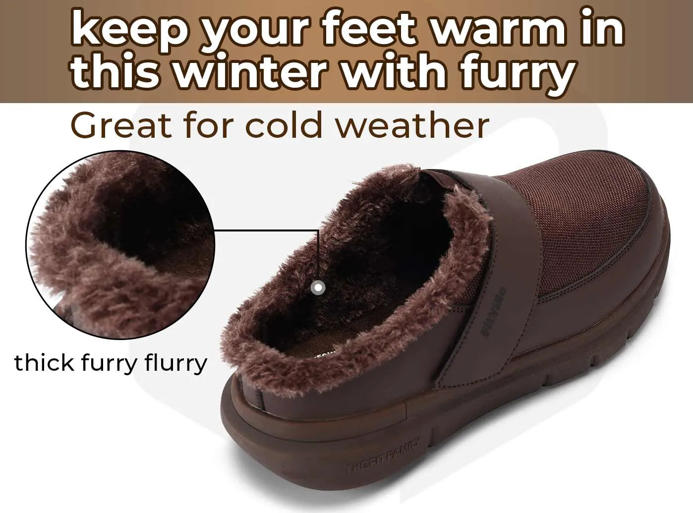 FitVille Men's Recovery Winter Slipper V3