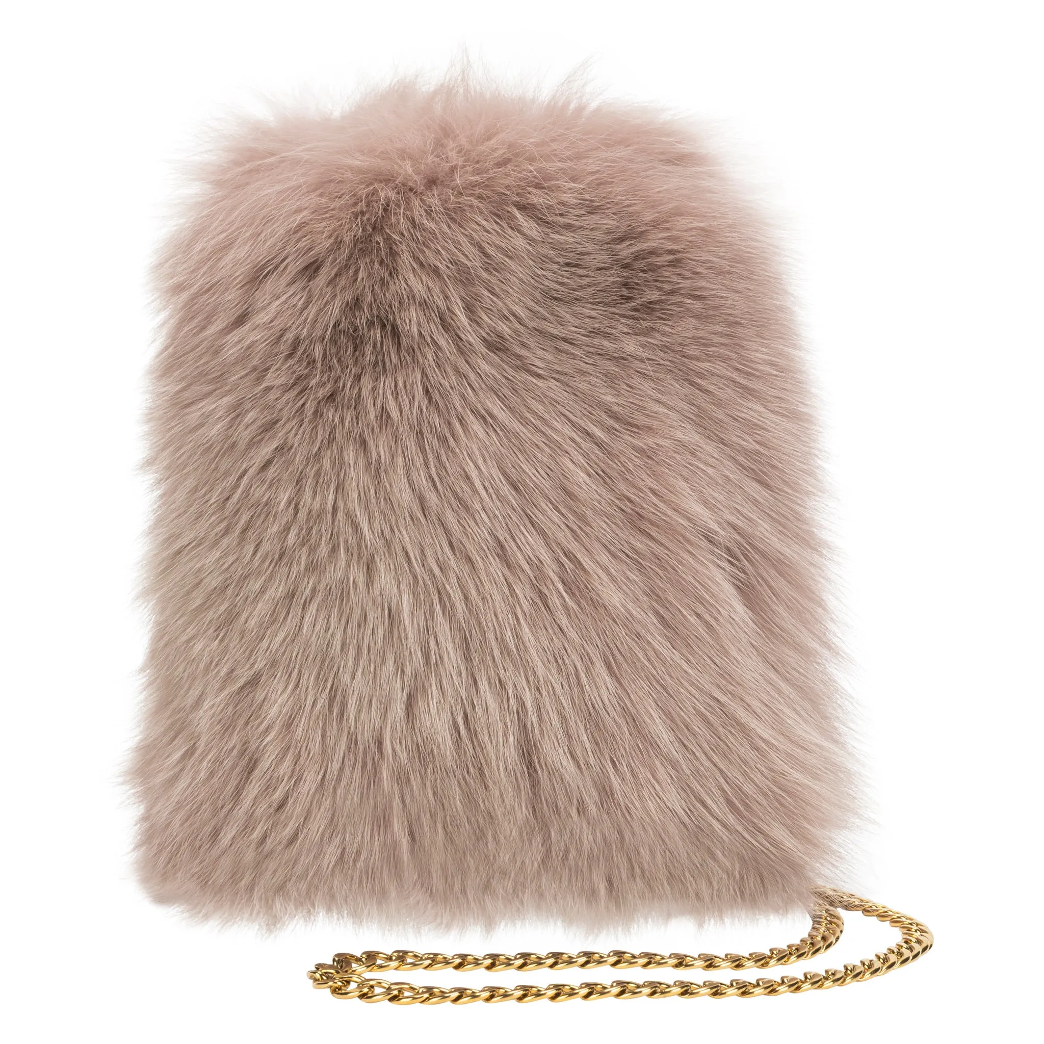 Fox Fur Purse - Blush